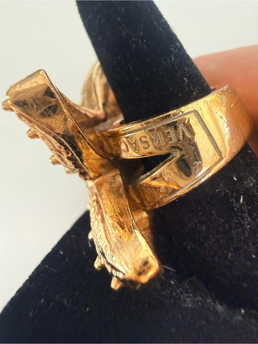 Versace Gold Starfish Cocktail Ring Size 6